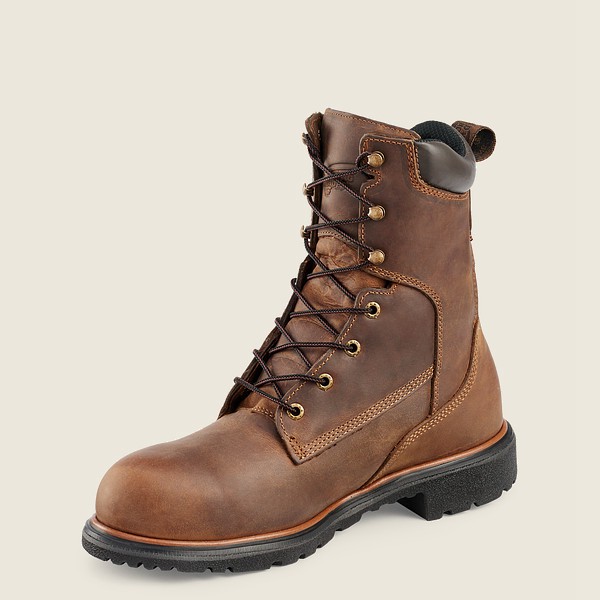 Red Wing Mens Safety Boots - Dynaforce® - 8-inch Toe - Brown - AOR375264